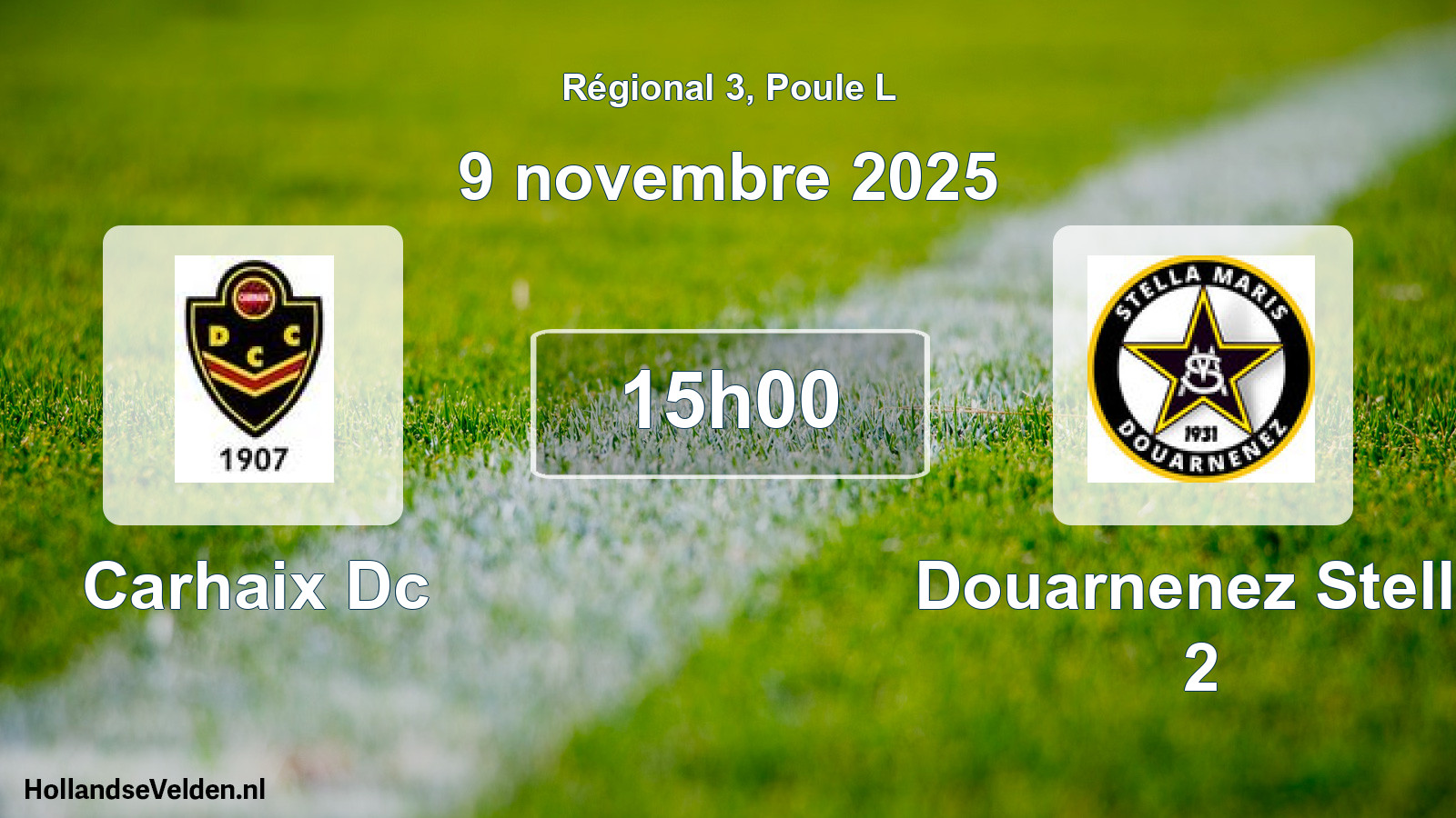 Scheduled Match: Carhaix Dc - Douarnenez Stella 2 (9 November 2025)