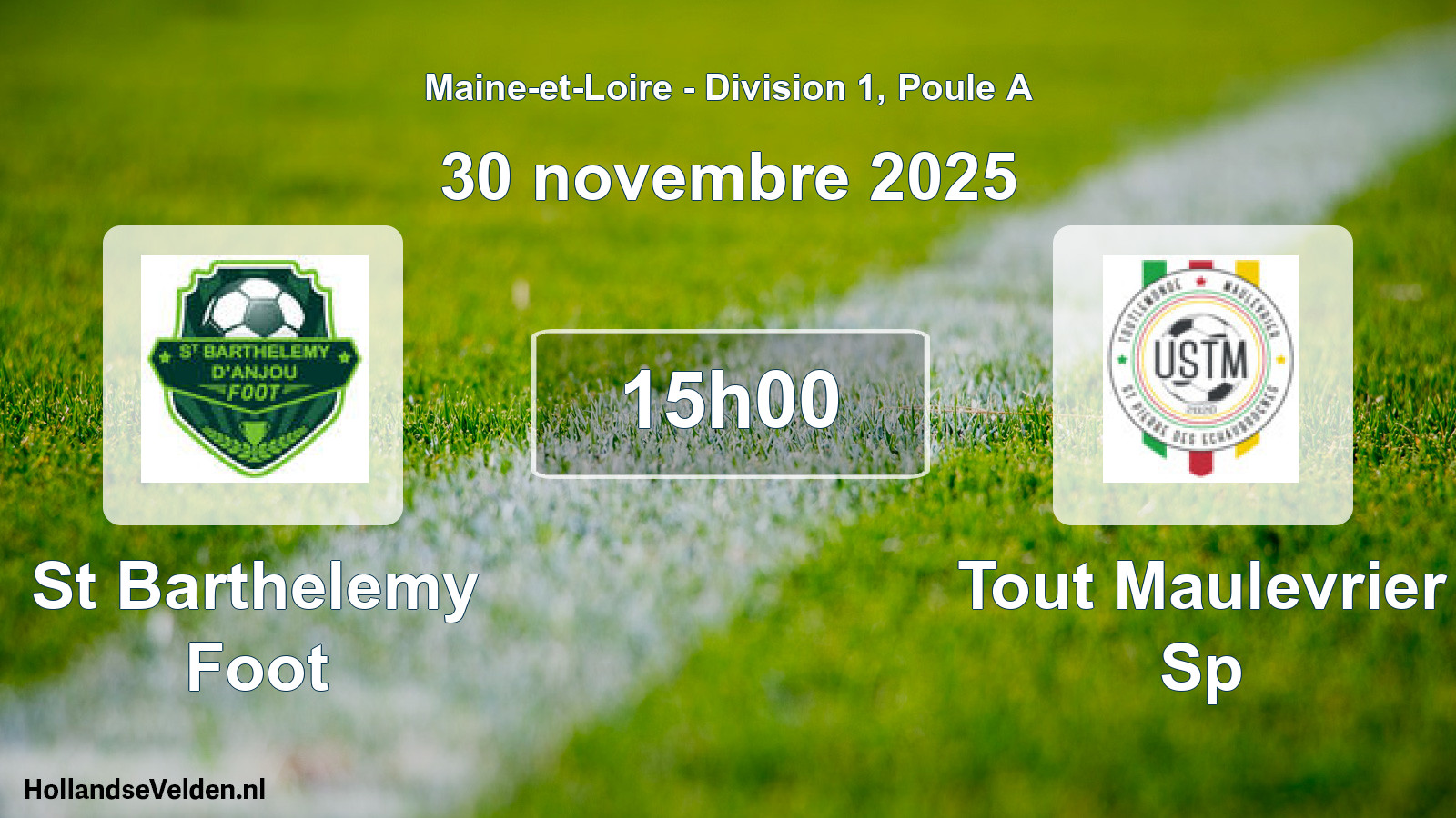 Scheduled Match: St Barthelemy Foot - Tout Maulevrier Sp (30 November 2025)