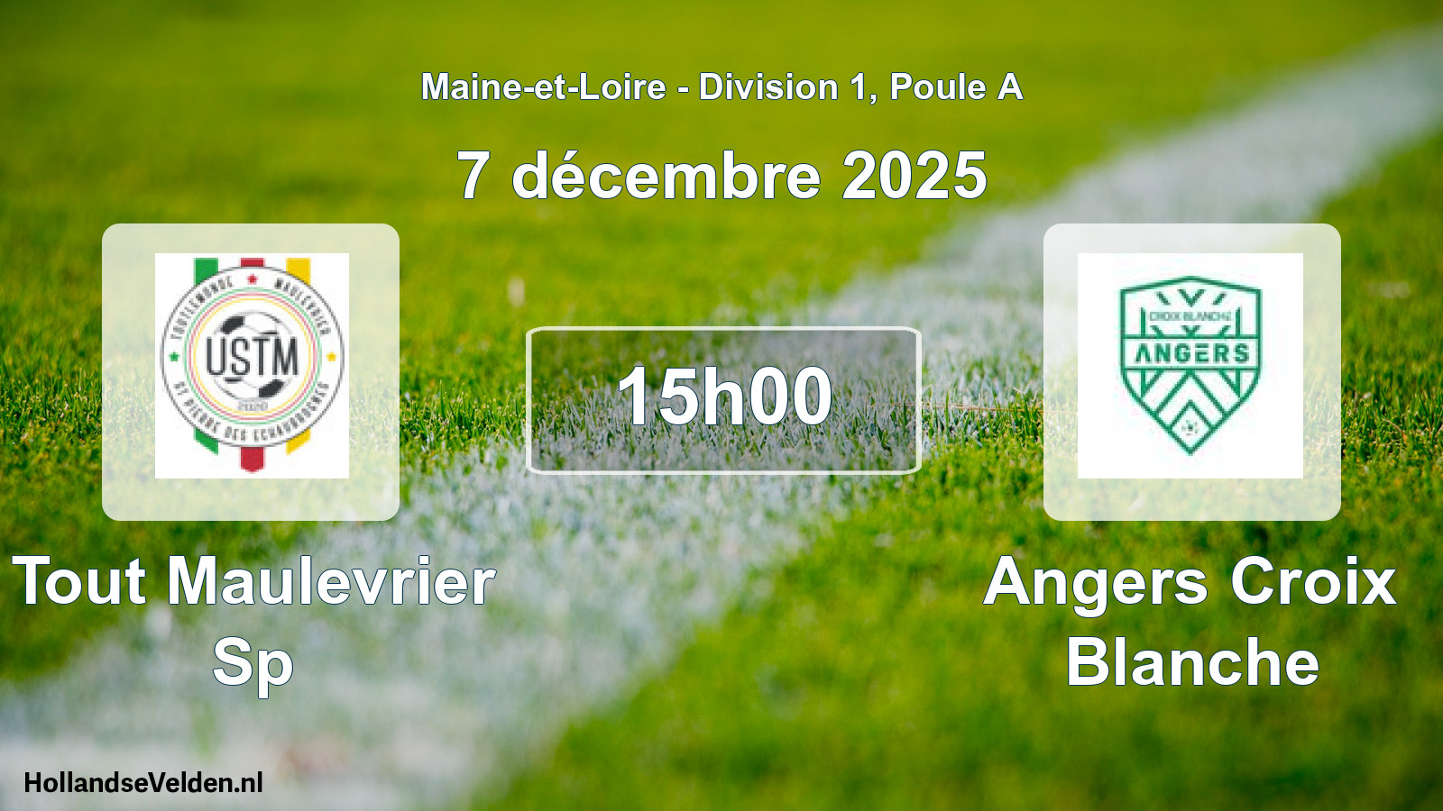 Scheduled Match: Tout Maulevrier Sp - Angers Croix Blanche (7 December 2025)