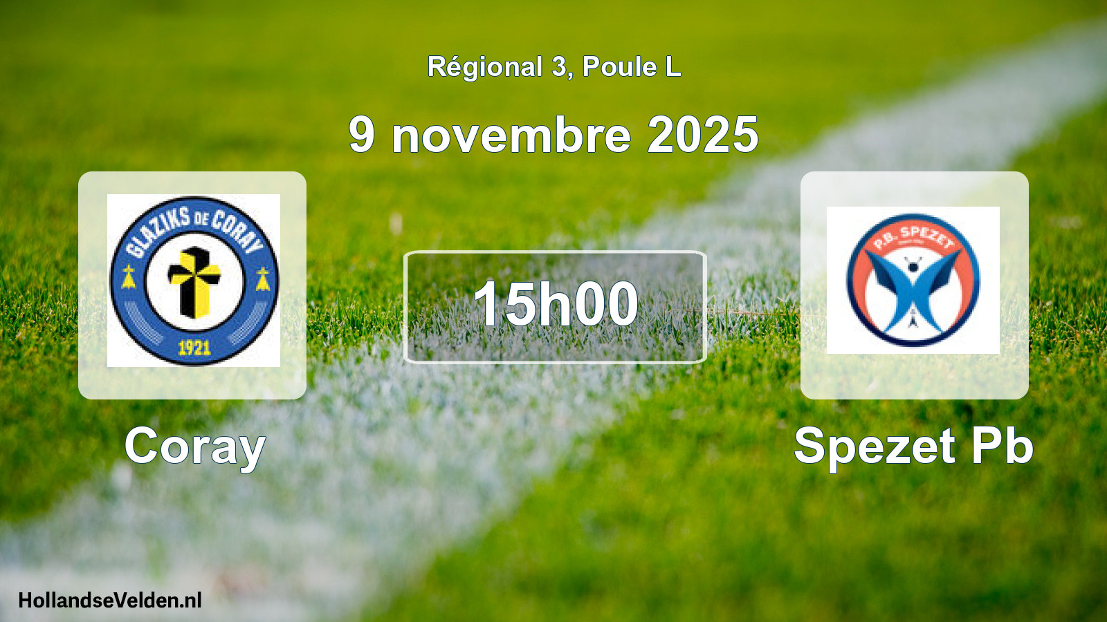 Geplande wedstrijd: Coray - Spezet Pb (9 novembre 2025)