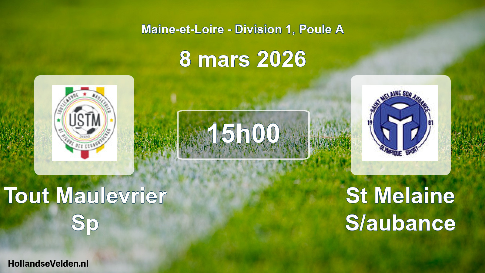 Geplande wedstrijd: Tout Maulevrier Sp - St Melaine S/aubance (8 maart 2026)
