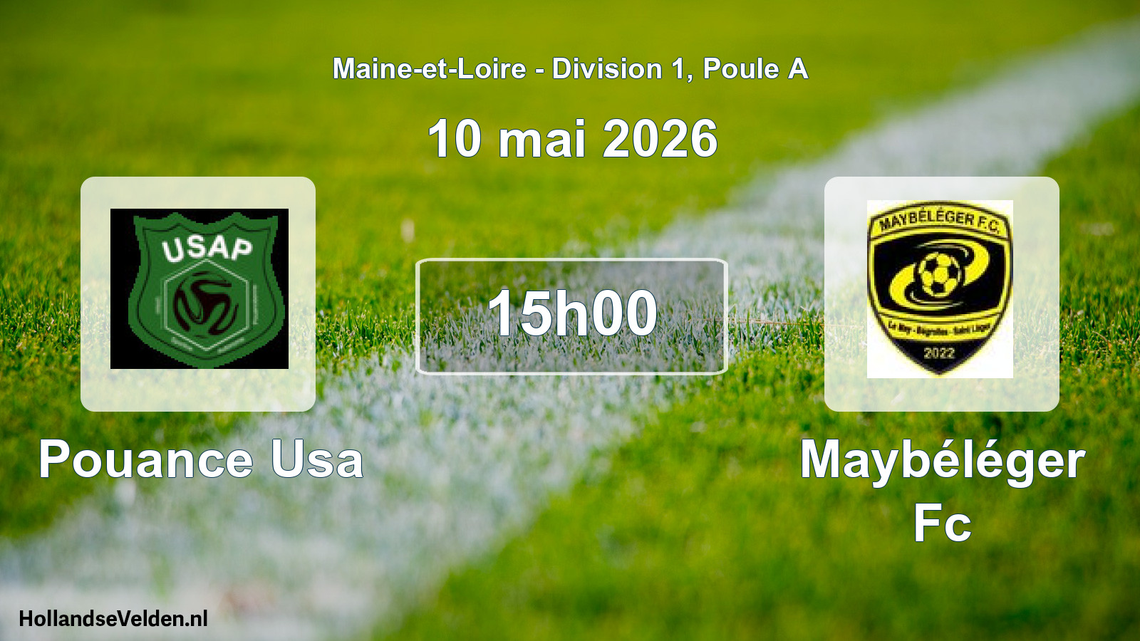 Geplande wedstrijd: Pouance Usa - Maybéléger Fc (10 mei 2026)