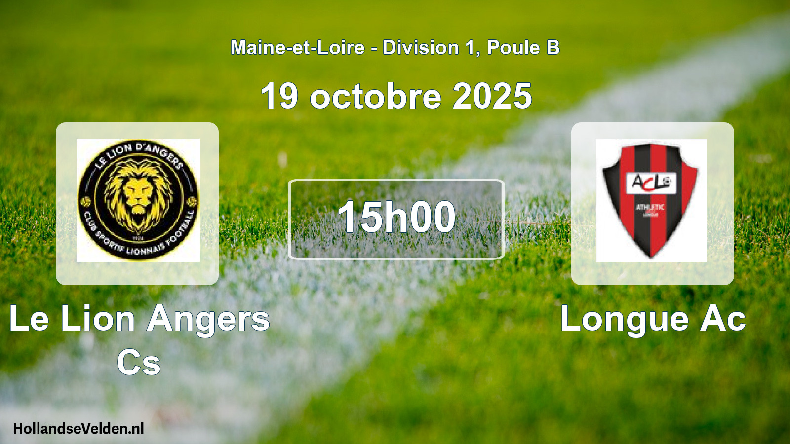 Geplande wedstrijd: Le Lion Angers Cs - Longue Ac (19 oktober 2025)