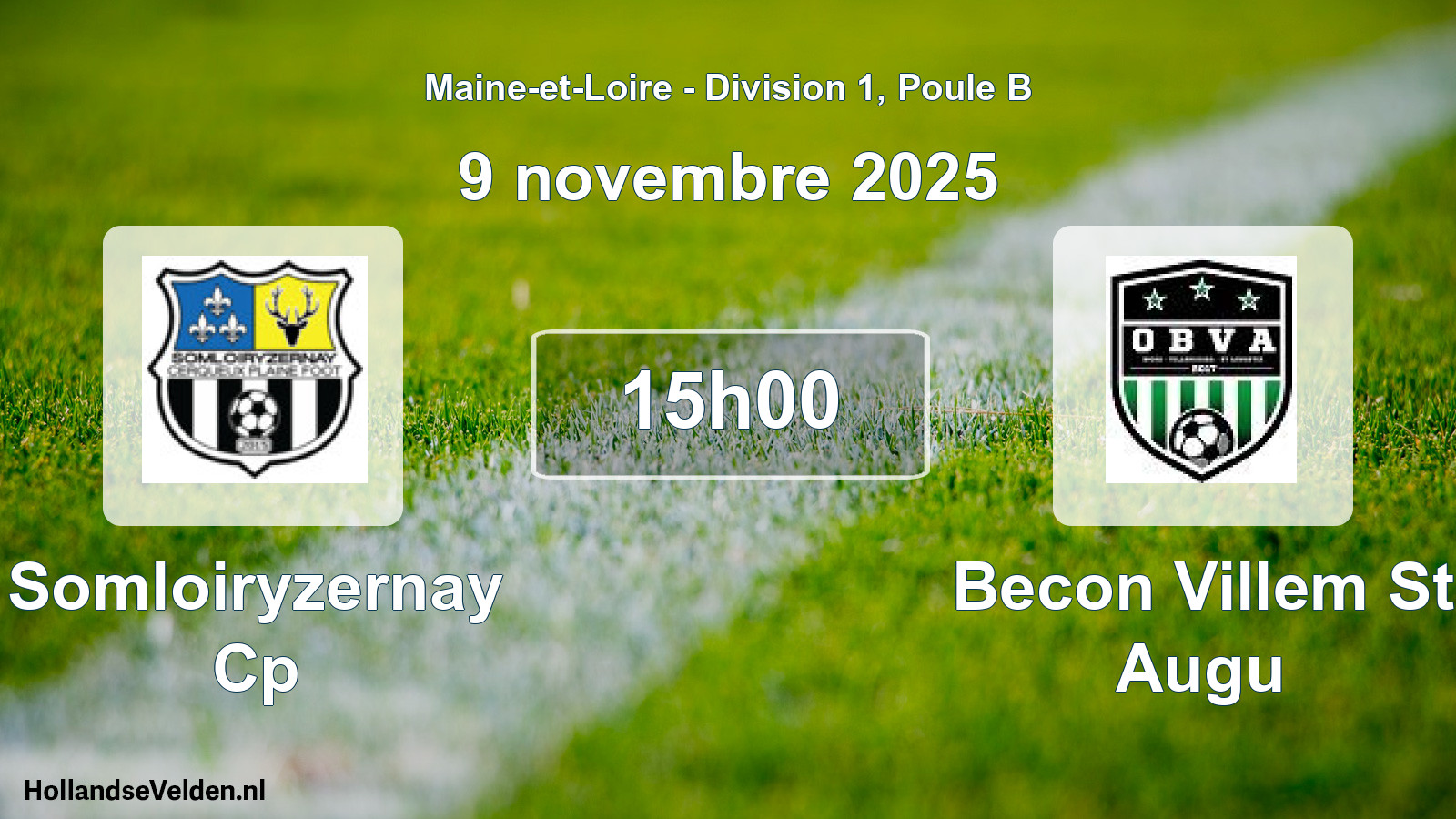 Geplande wedstrijd: Somloiryzernay Cp - Becon Villem St Augu (9 novembre 2025)