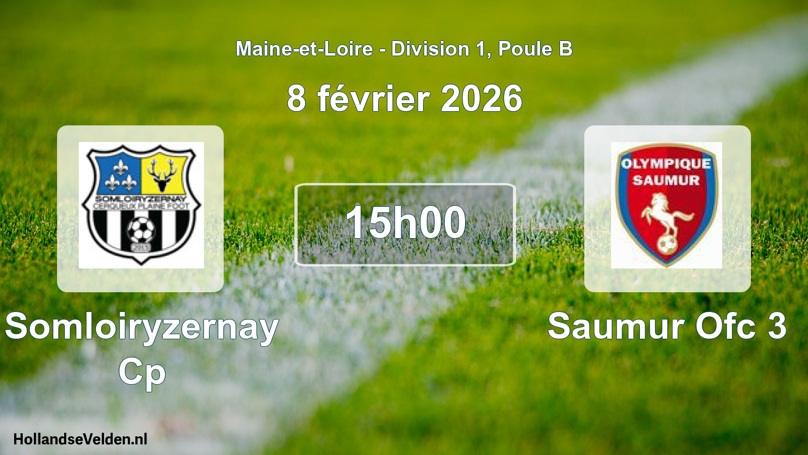Geplande wedstrijd: Somloiryzernay Cp - Saumur Ofc 3 (8 février 2026)