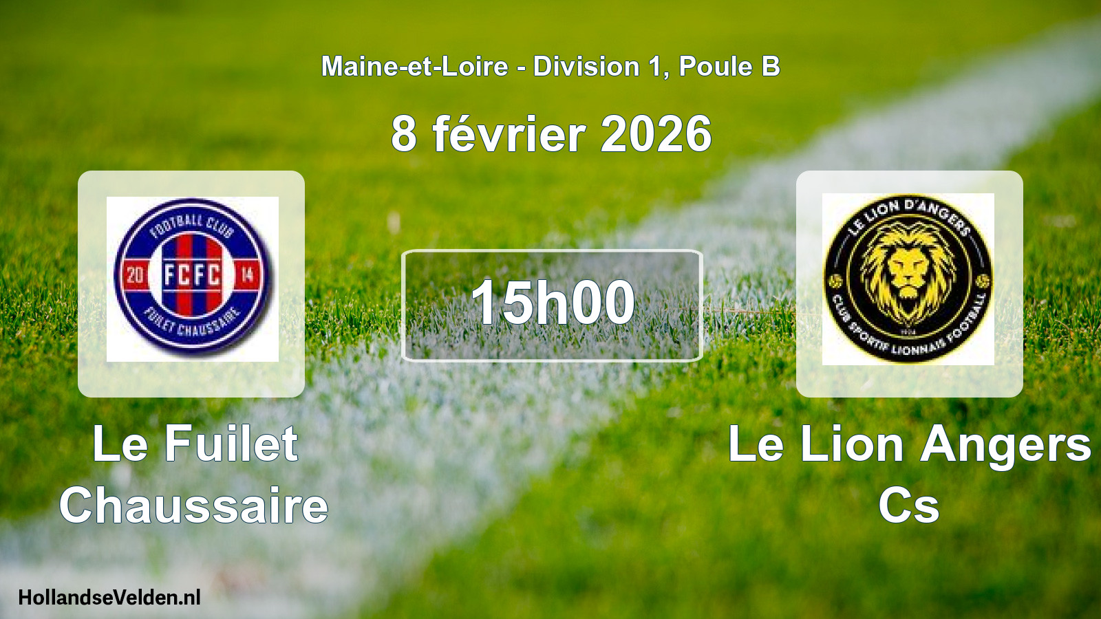 Geplande wedstrijd: Le Fuilet Chaussaire - Le Lion Angers Cs (8 février 2026)