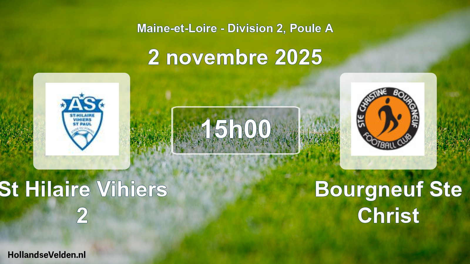 Scheduled Match: St Hilaire Vihiers 2 - Bourgneuf Ste Christ (2 November 2025)
