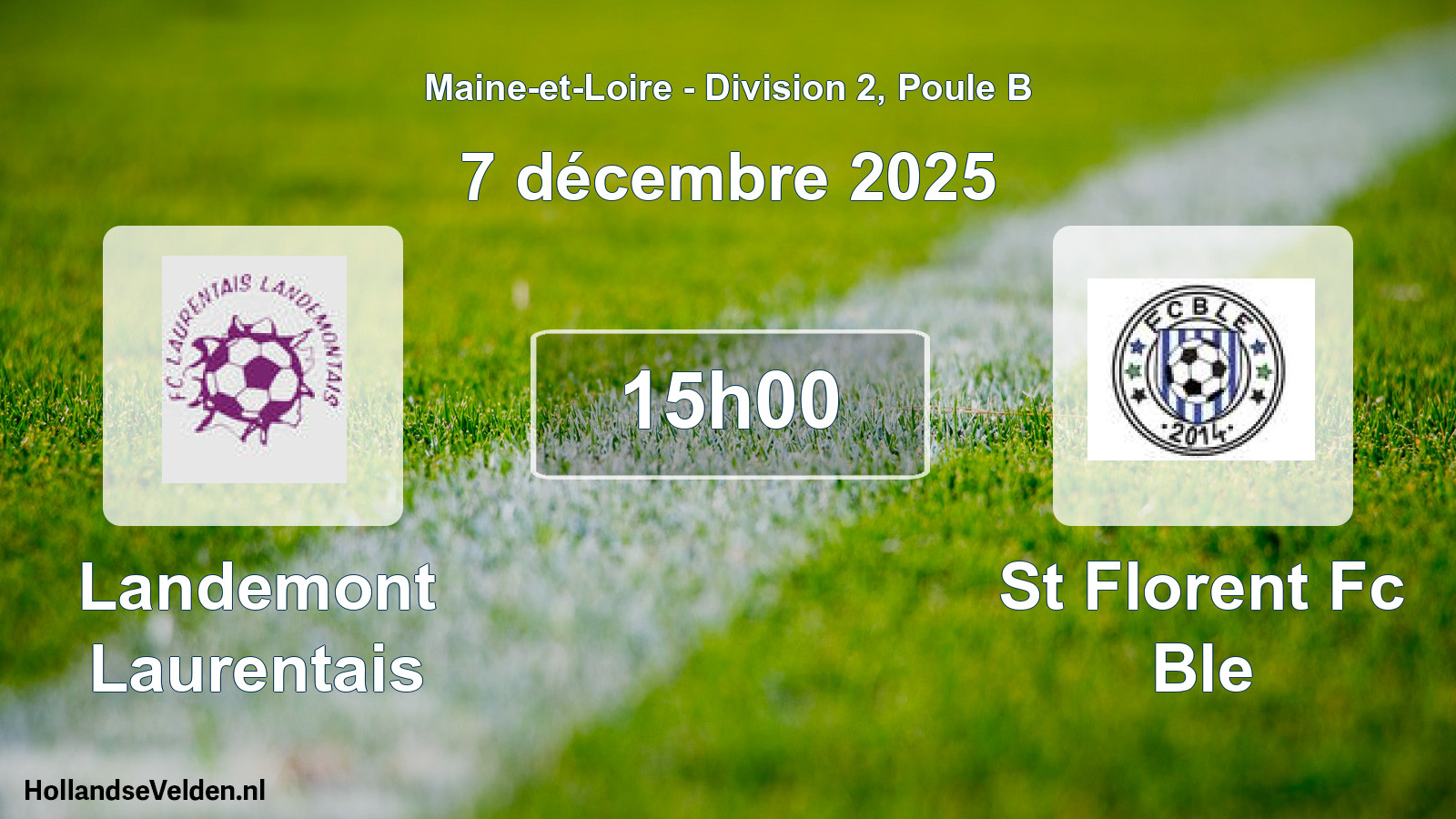 Geplande wedstrijd: Landemont Laurentais - St Florent Fc Ble (7 décembre 2025)