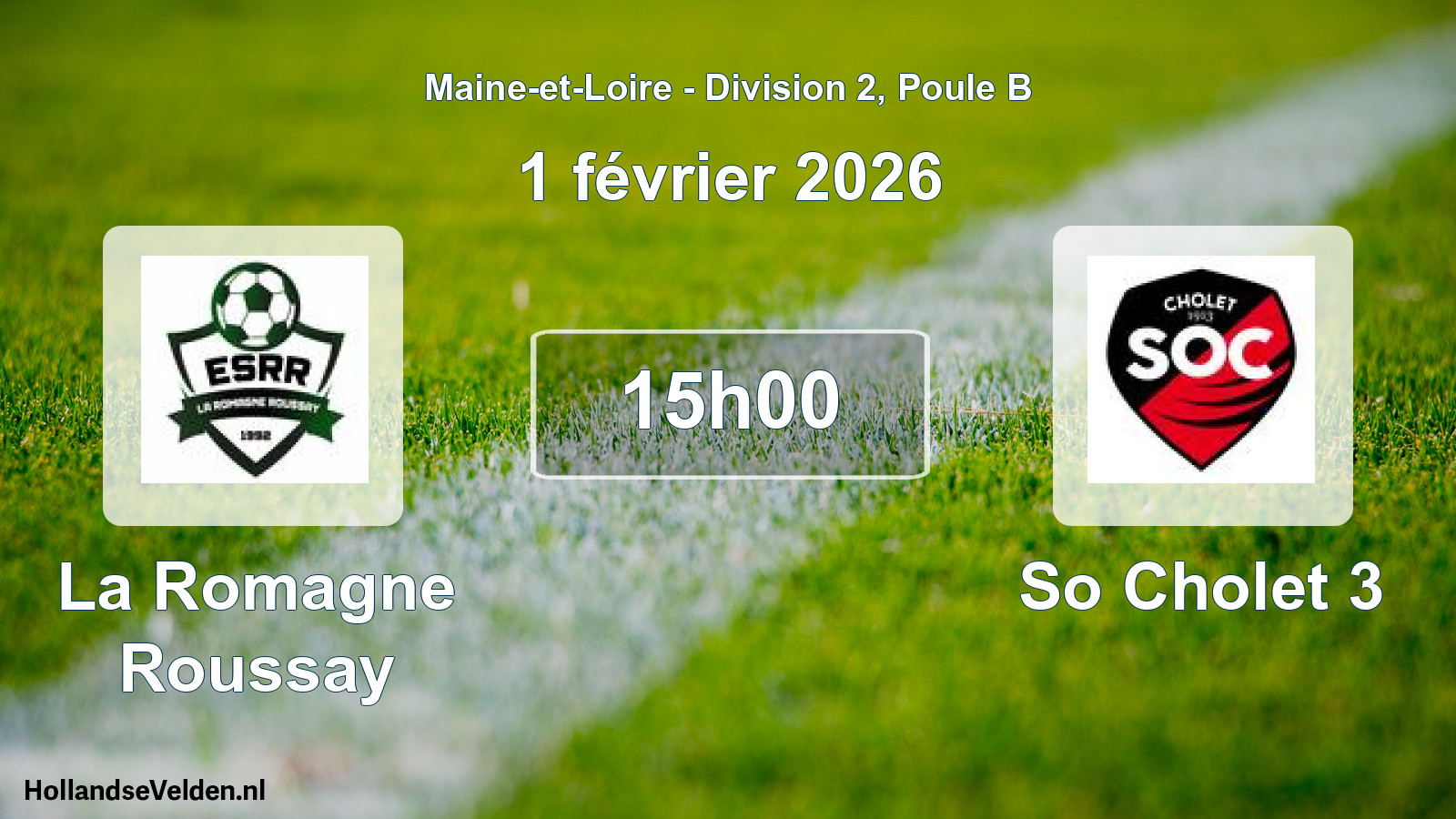 Geplande wedstrijd: La Romagne Roussay - So Cholet 3 (1 février 2026)