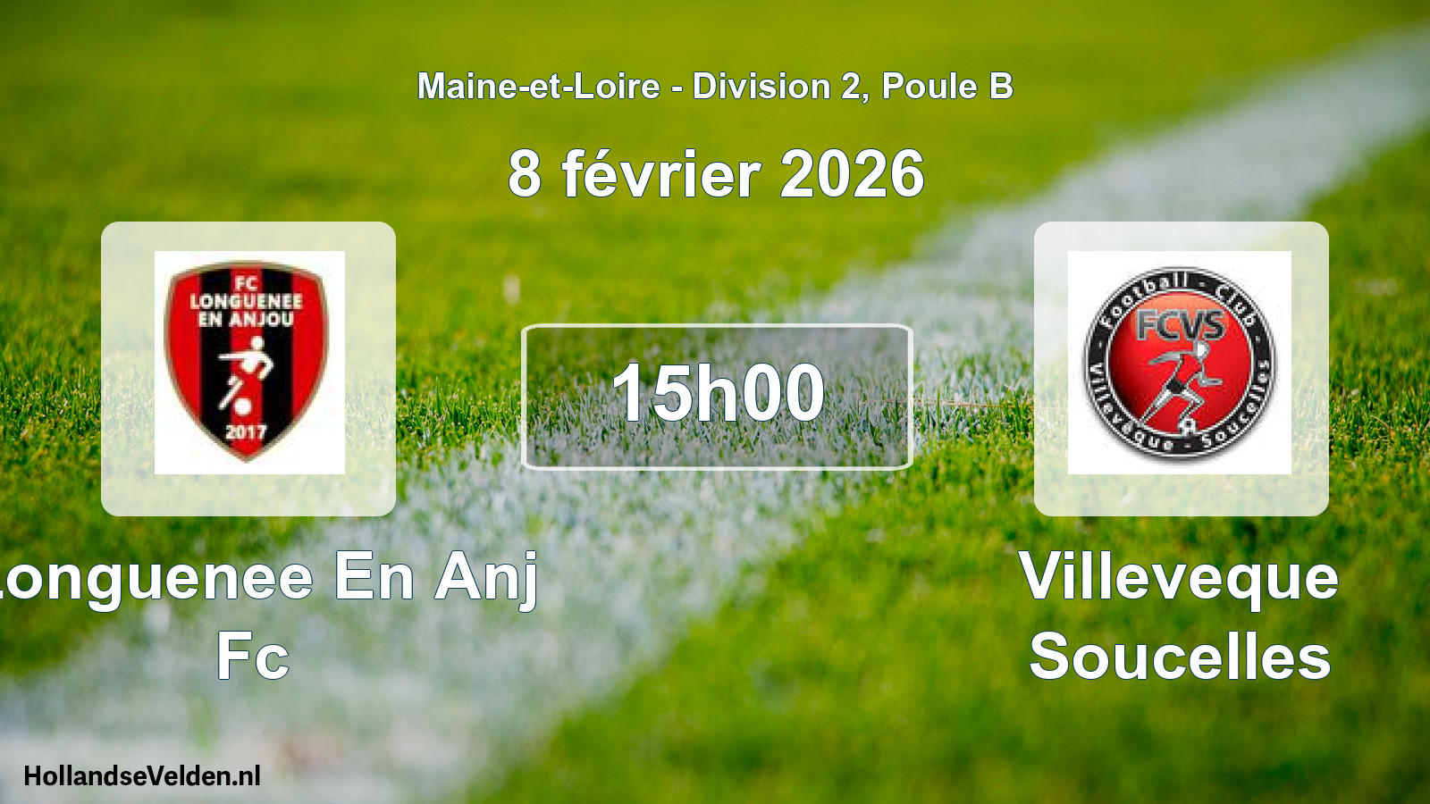 Geplande wedstrijd: Longuenee En Anj Fc - Villeveque Soucelles (8 février 2026)