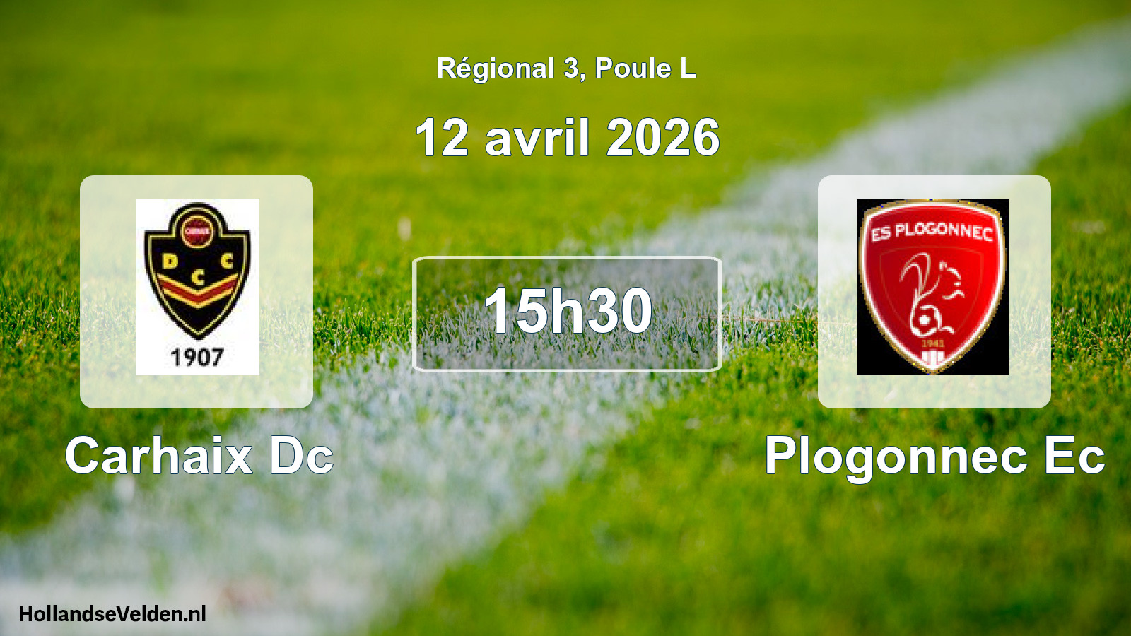 Geplande wedstrijd: Carhaix Dc - Plogonnec Ec (12 april 2026)