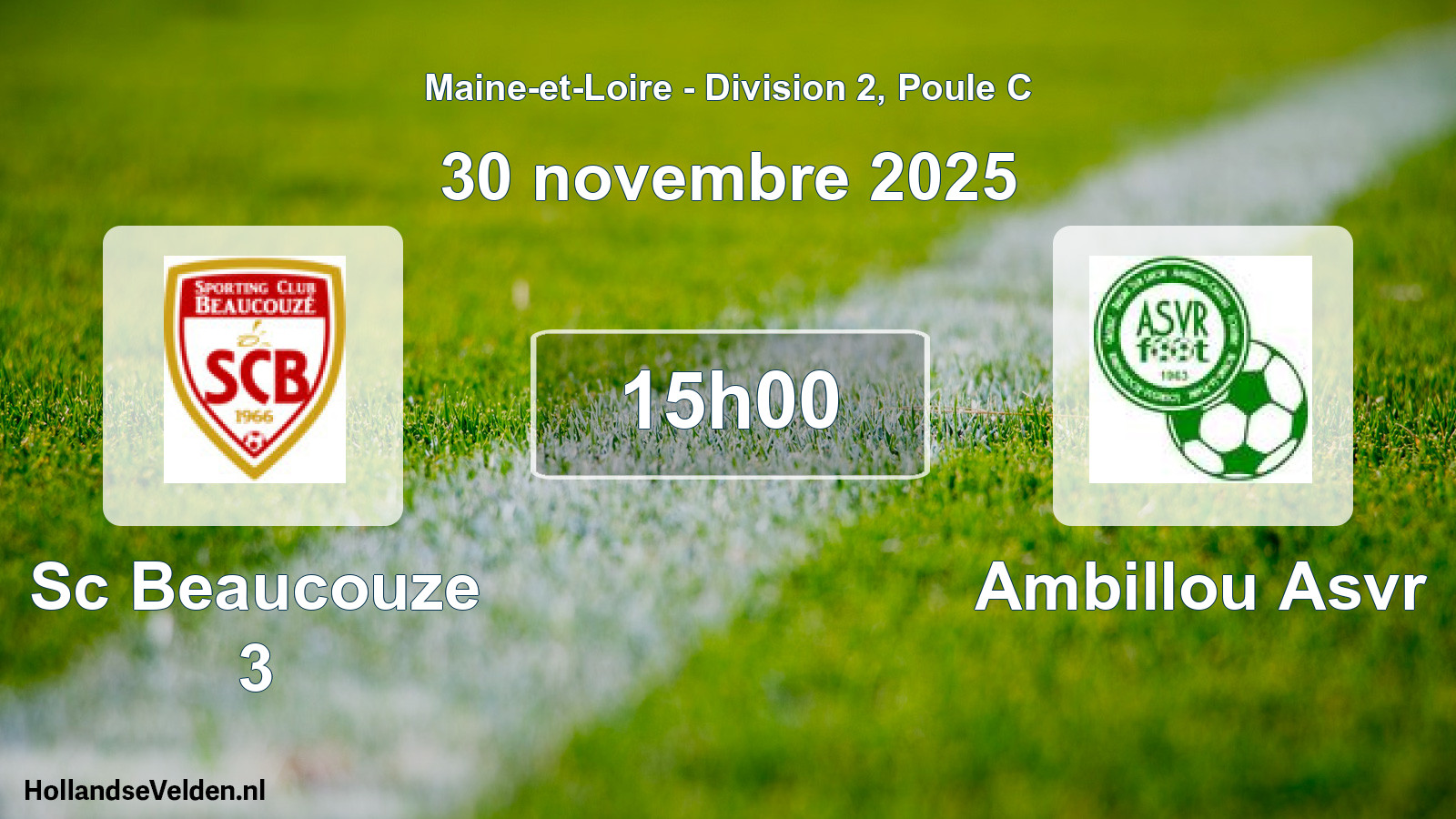 Scheduled Match: Sc Beaucouze 3 - Ambillou Asvr (30 November 2025)