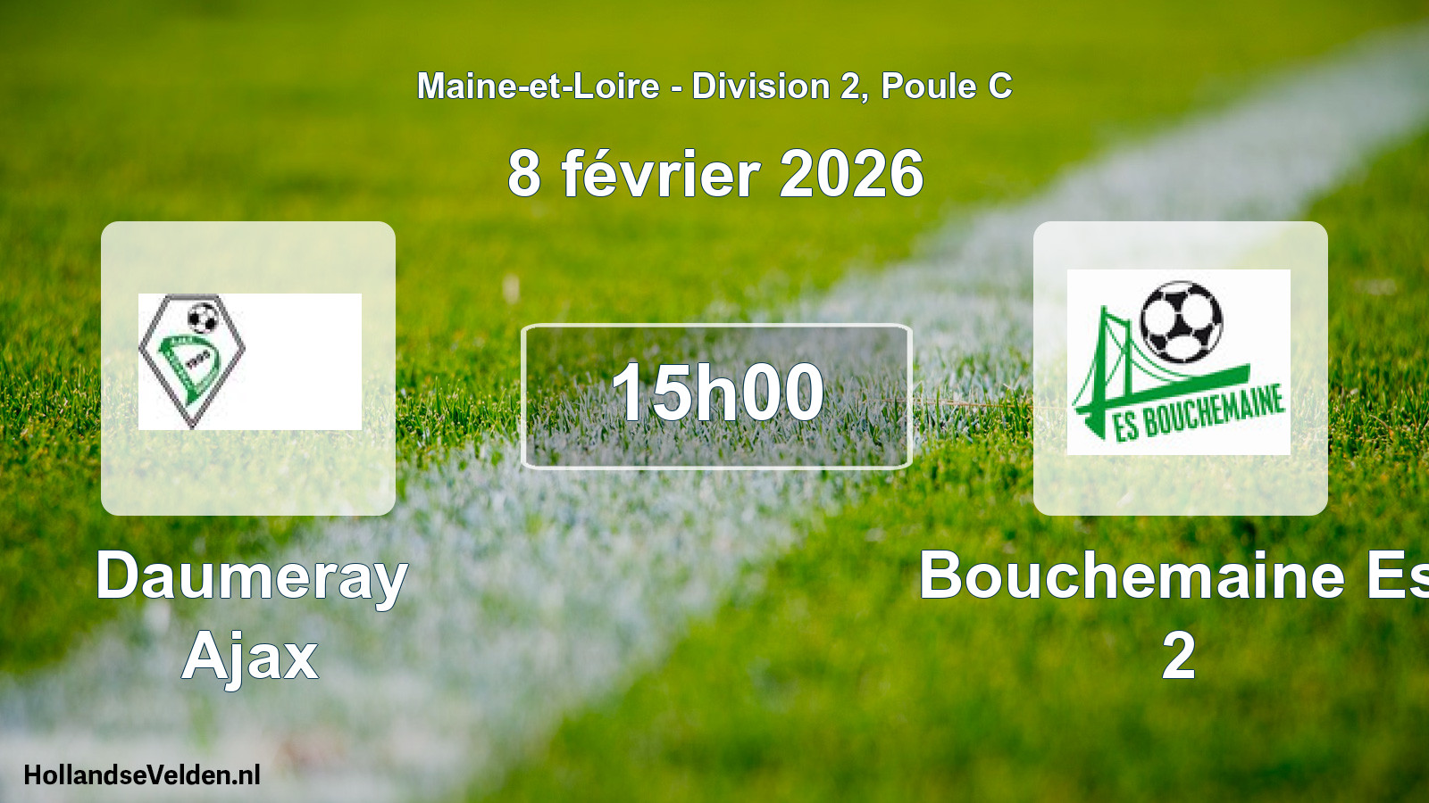 Scheduled Match: Daumeray Ajax - Bouchemaine Es 2 (8 February 2026)