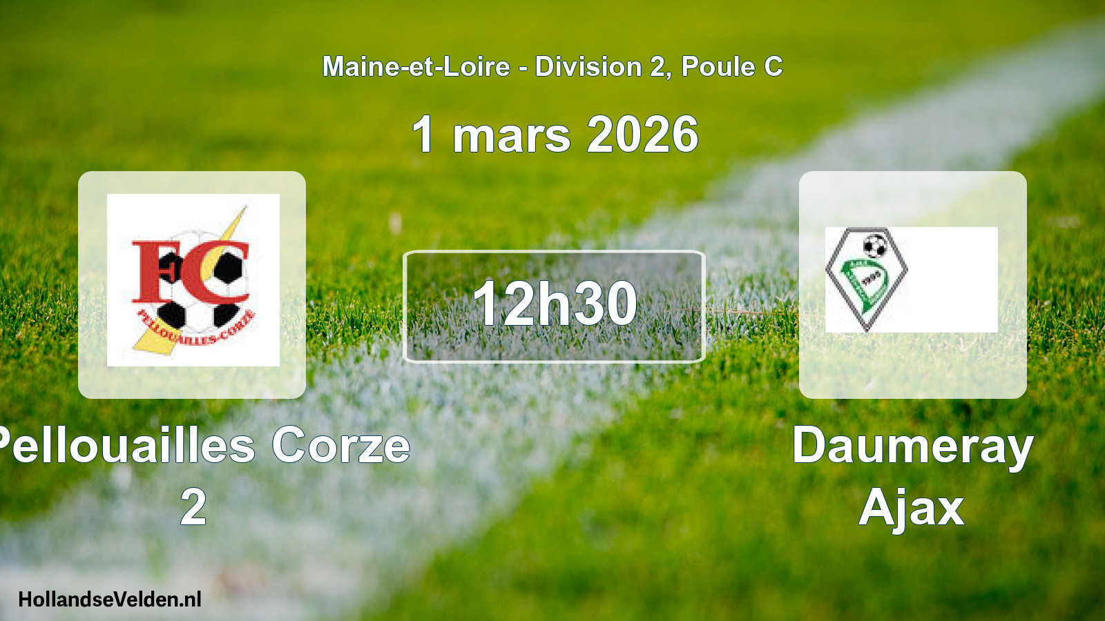 Scheduled Match: Pellouailles Corze 2 - Daumeray Ajax (1 March 2026)