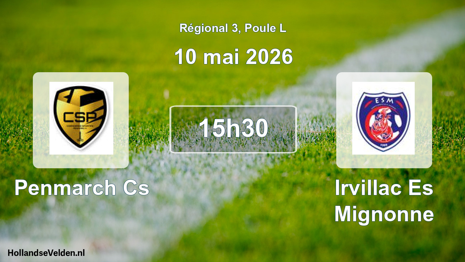 Geplande wedstrijd: Penmarch Cs - Irvillac Es Mignonne (10 mai 2026)