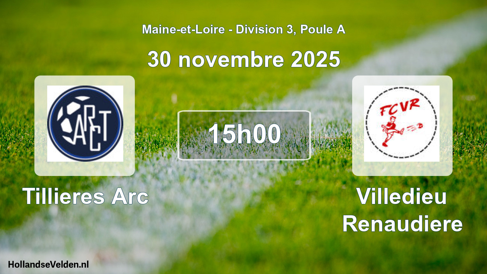 Scheduled Match: Tillieres Arc - Villedieu Renaudiere (30 November 2025)