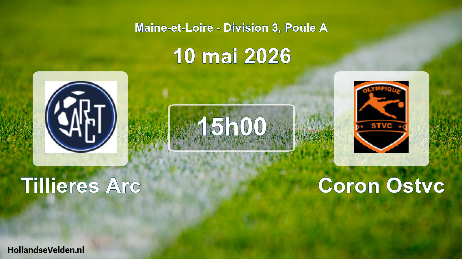 Geplande wedstrijd: Tillieres Arc - Coron Ostvc (10 mai 2026)