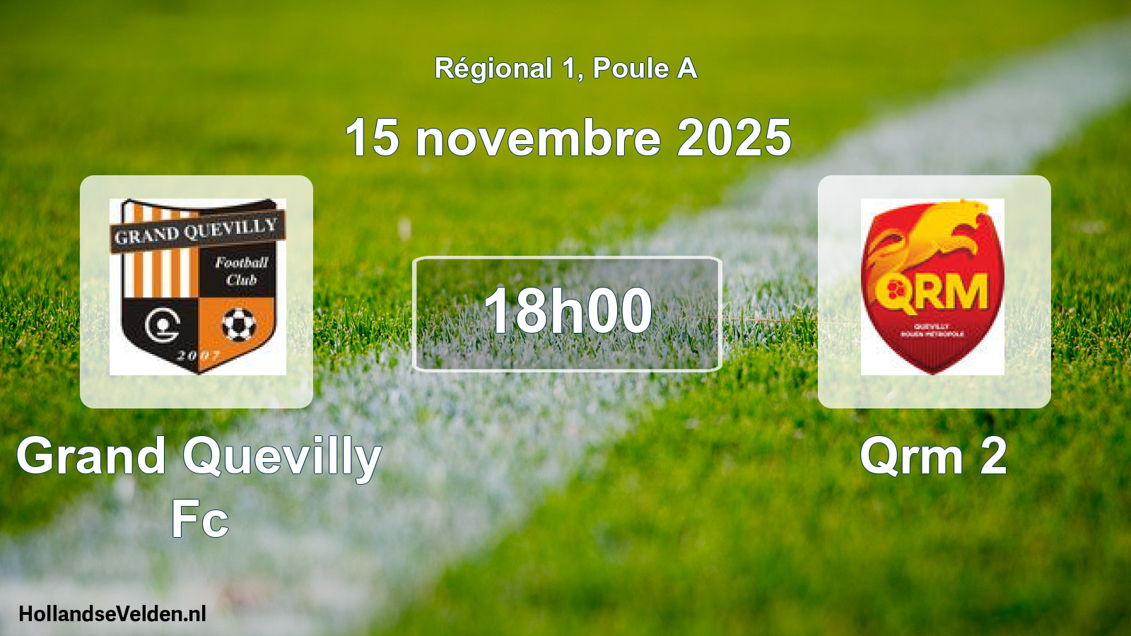 Geplande wedstrijd: Grand Quevilly Fc - Qrm 2 (15 november 2025)