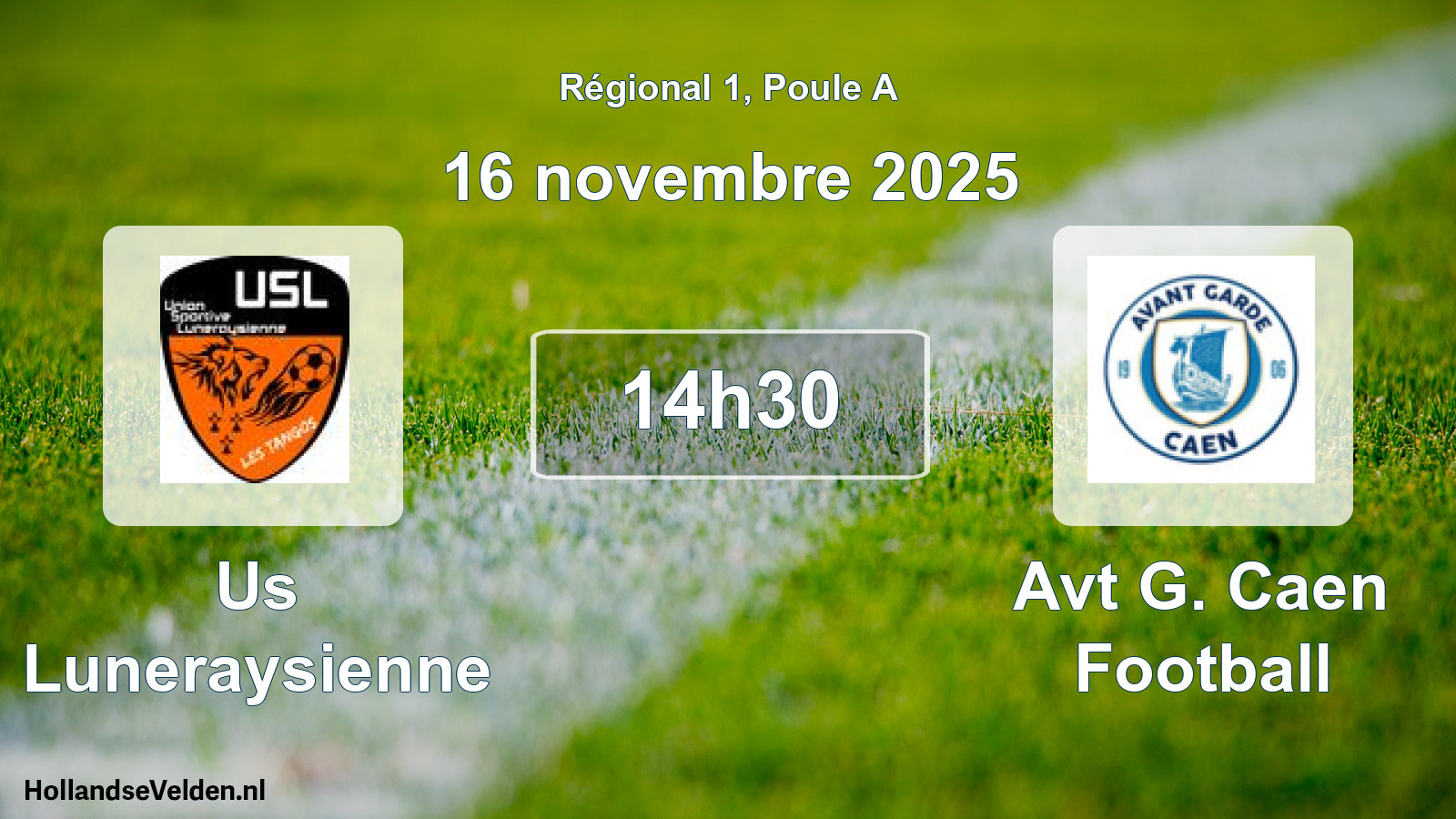 Geplande wedstrijd: Us Luneraysienne - Avt G. Caen Football (16 novembre 2025)