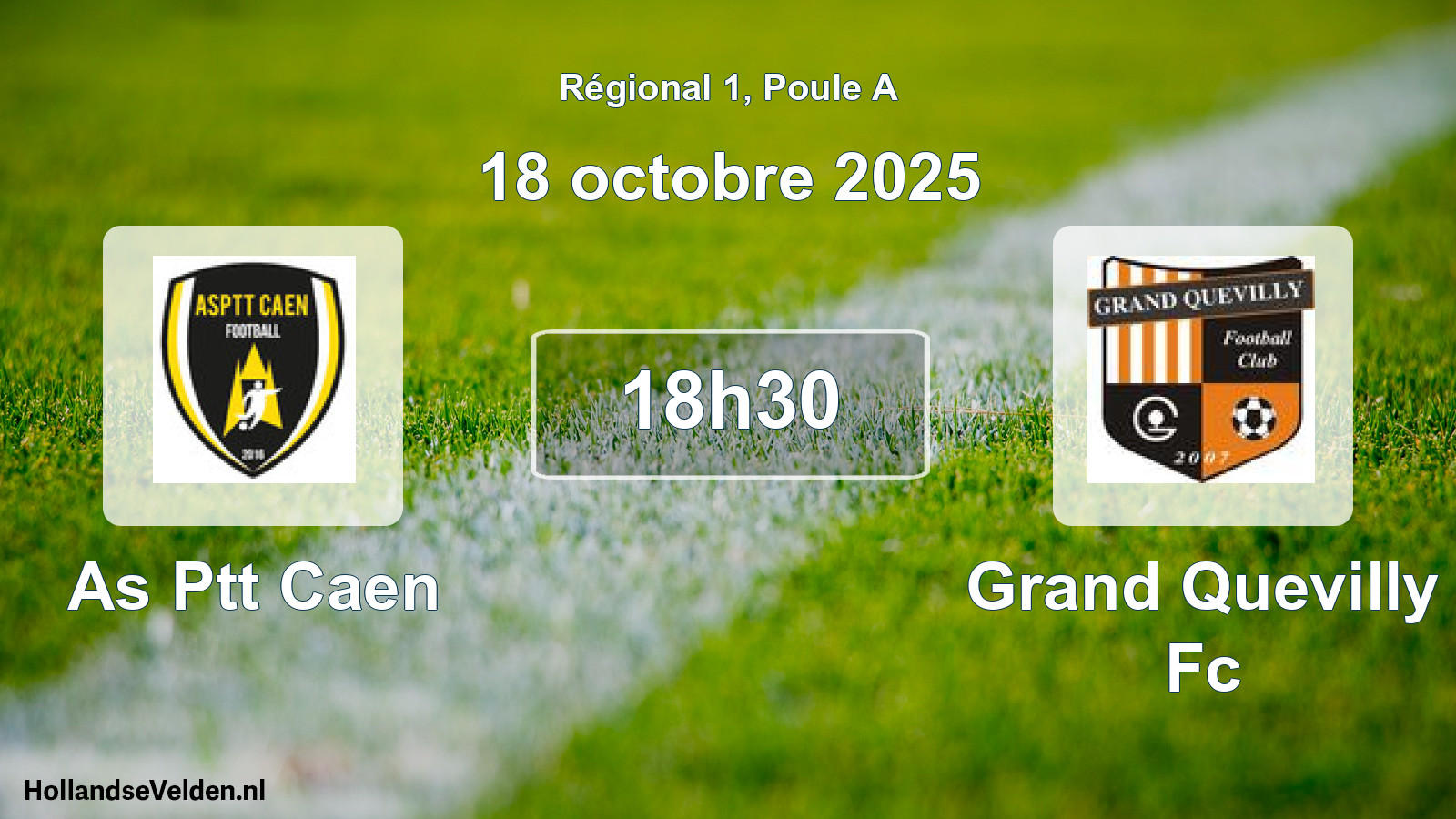 Geplande wedstrijd: As Ptt Caen - Grand Quevilly Fc (18 oktober 2025)
