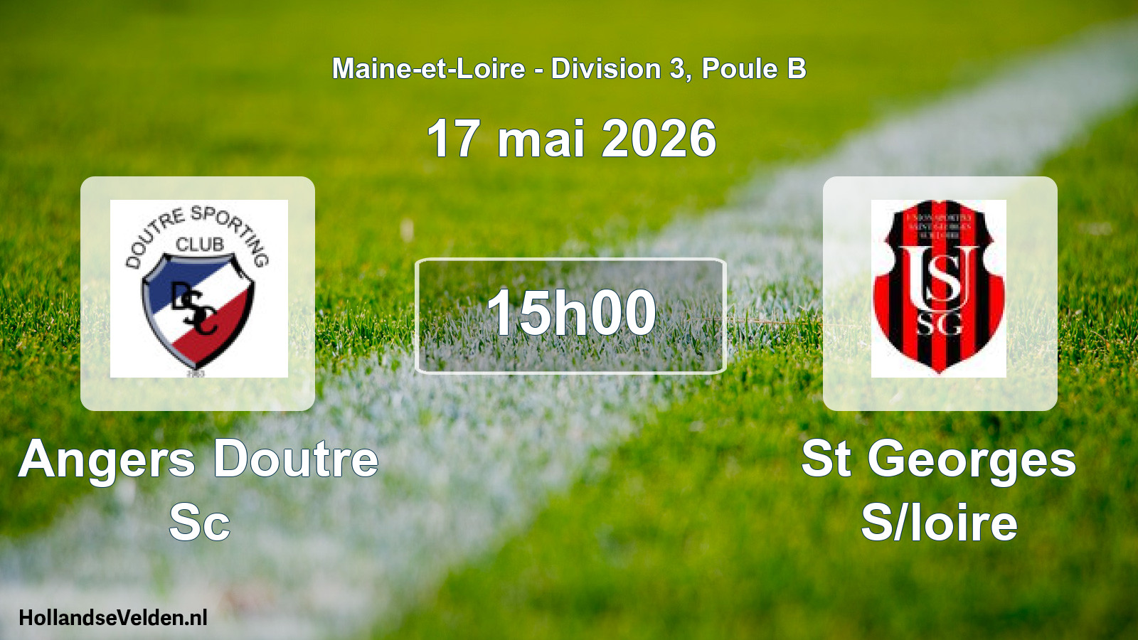 Geplande wedstrijd: Angers Doutre Sc - St Georges S/loire (17 mei 2026)