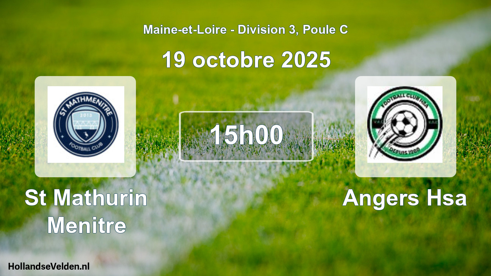 Geplande wedstrijd: St Mathurin Menitre - Angers Hsa (19 octobre 2025)