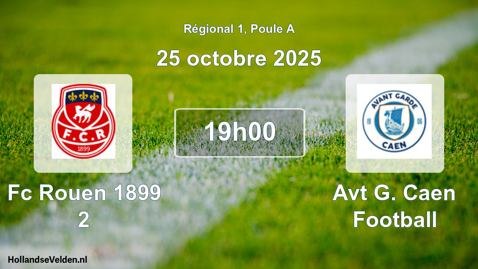 Geplande wedstrijd: Fc Rouen 1899 2 - Avt G. Caen Football (25 oktober 2025)
