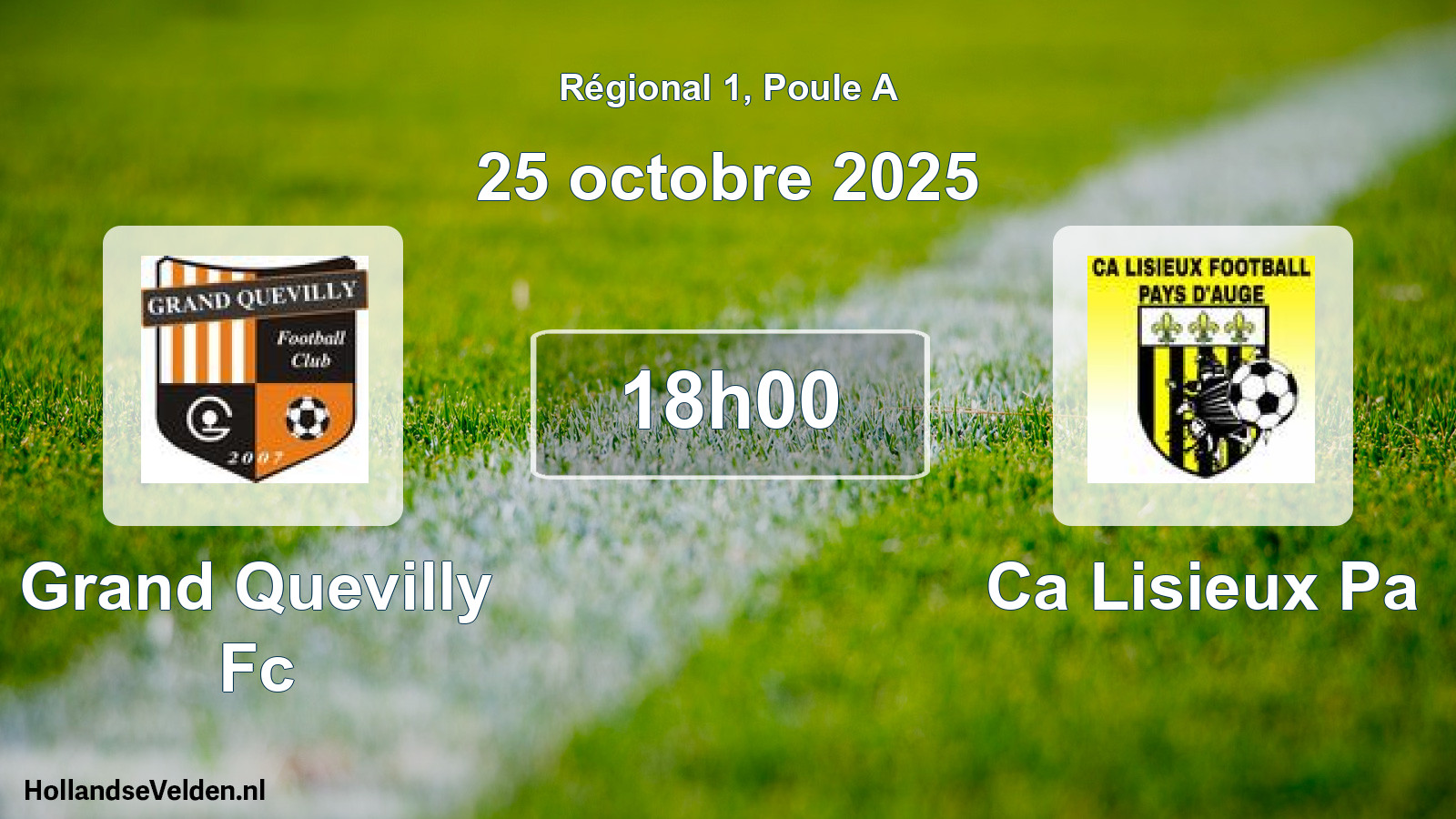 Scheduled Match: Grand Quevilly Fc - Ca Lisieux Pa (25 October 2025)