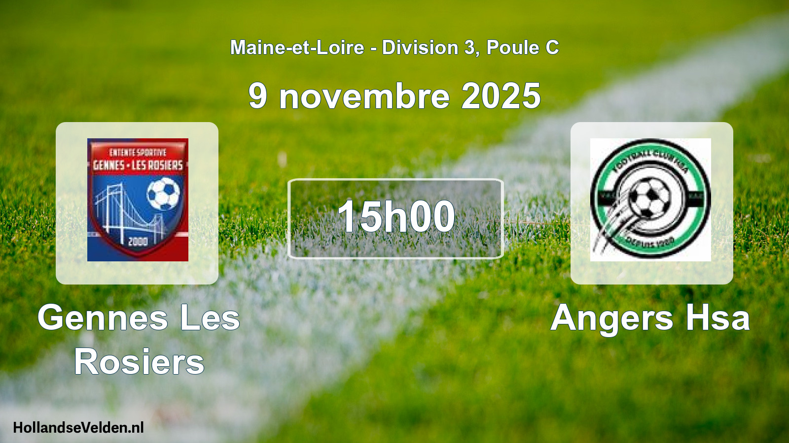 Scheduled Match: Gennes Les Rosiers - Angers Hsa (9 November 2025)