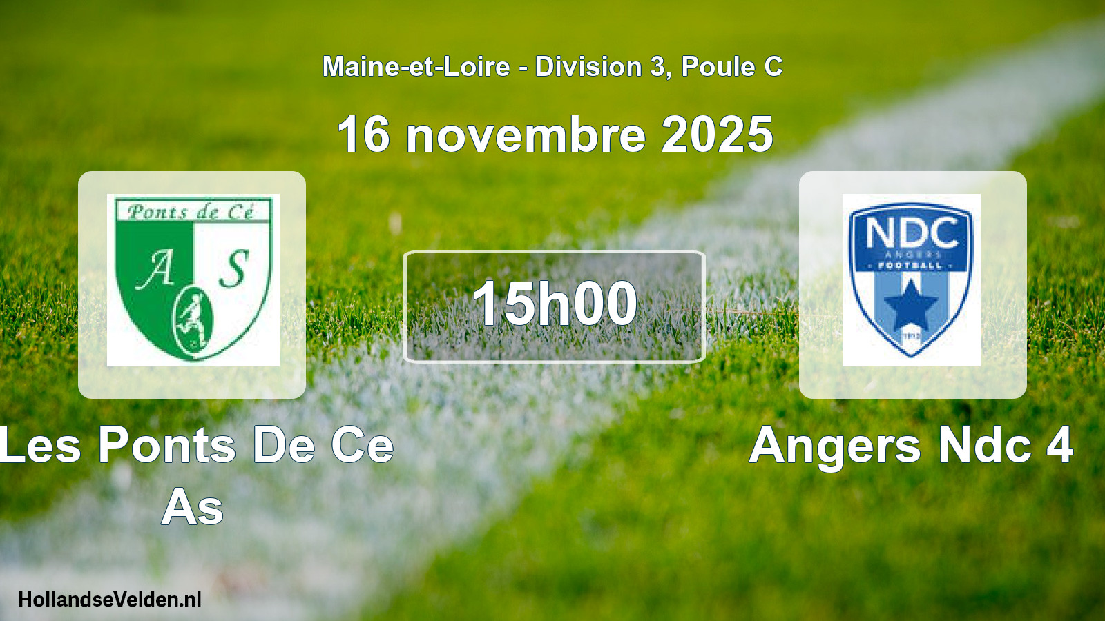 Scheduled Match: Les Ponts De Ce As - Angers Ndc 4 (16 November 2025)
