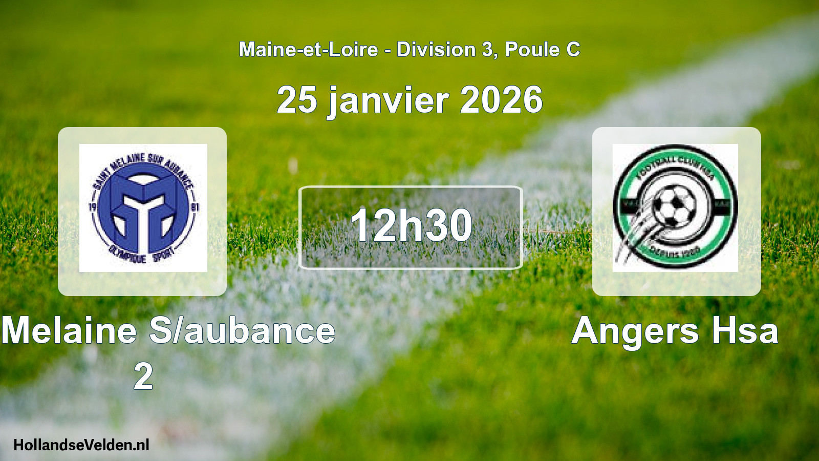 Geplande wedstrijd: St Melaine S/aubance 2 - Angers Hsa (25 januari 2026)