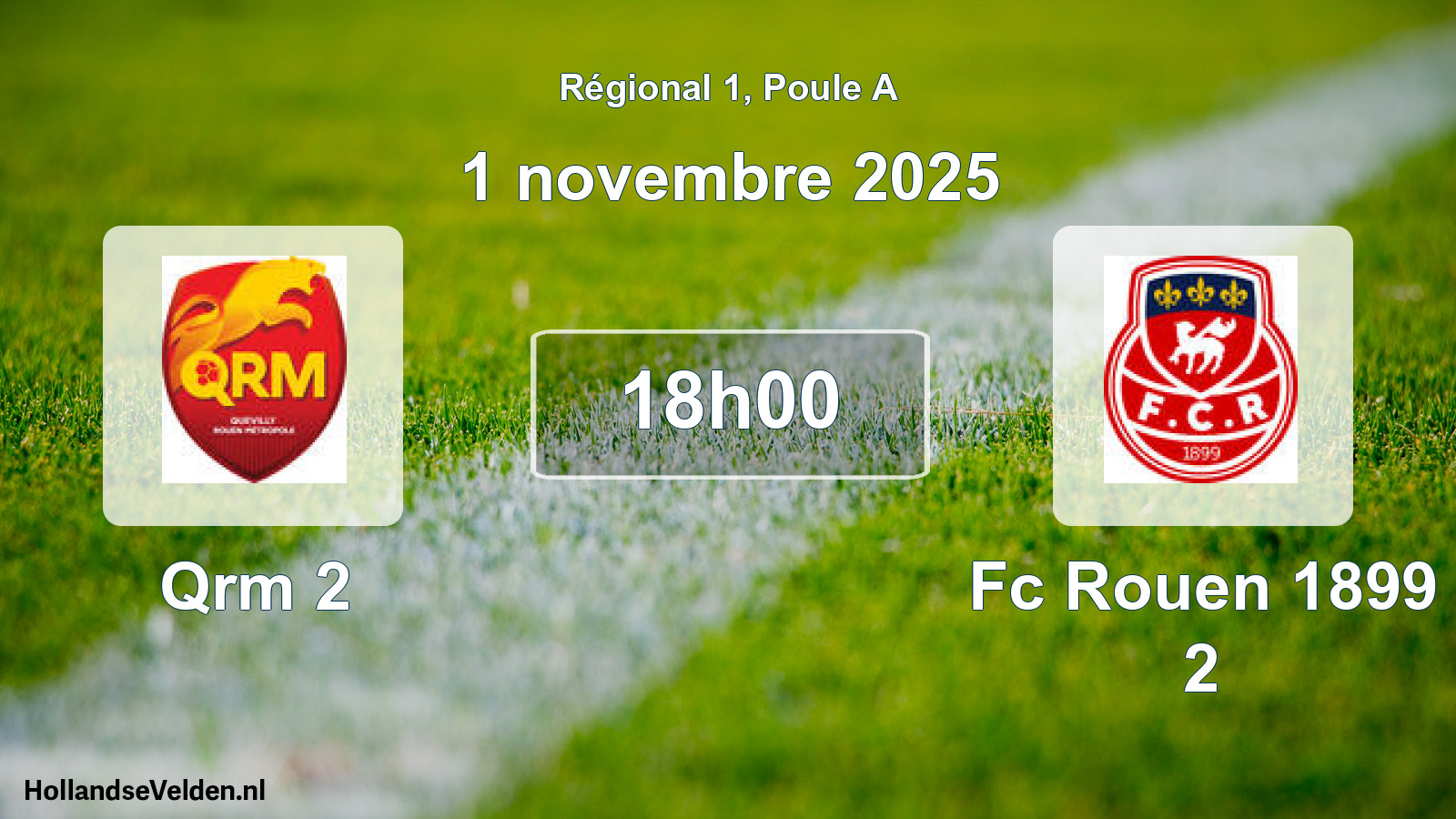 Geplande wedstrijd: Qrm 2 - Fc Rouen 1899 2 (1 november 2025)
