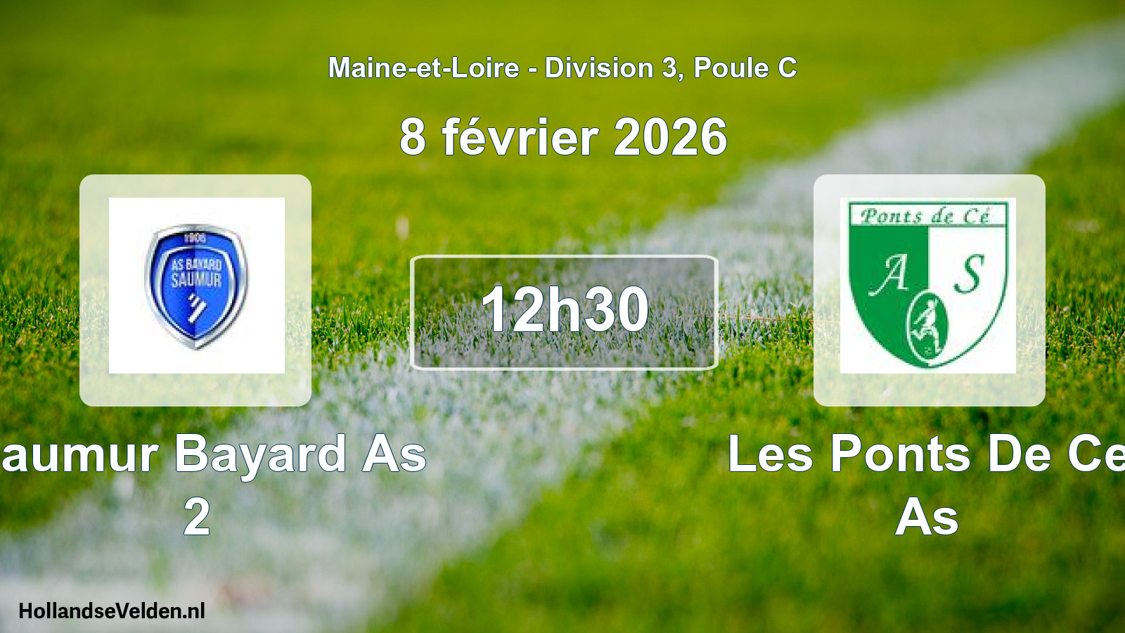 Scheduled Match: Saumur Bayard As 2 - Les Ponts De Ce As (8 February 2026)