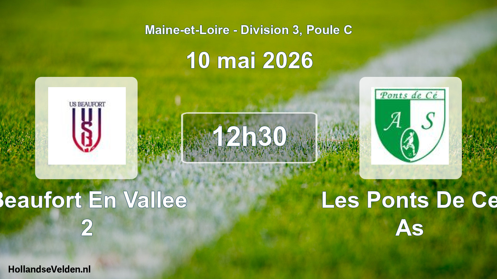 Scheduled Match: Beaufort En Vallee 2 - Les Ponts De Ce As (10 May 2026)