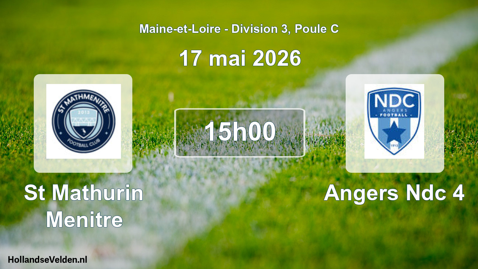 Geplande wedstrijd: St Mathurin Menitre - Angers Ndc 4 (17 mai 2026)