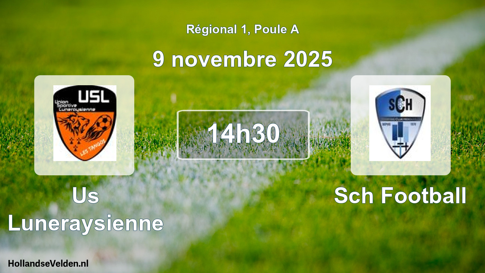 Geplande wedstrijd: Us Luneraysienne - Sch Football (9 novembre 2025)