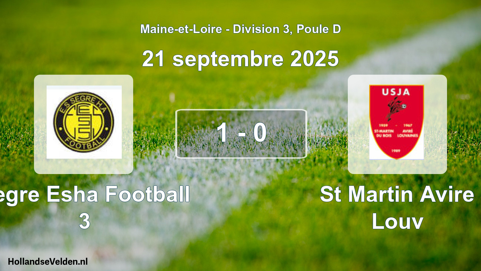 Gespeelde wedstrijd: Segre Esha Football 3 - St Martin Avire Louv 1 - 0 (21 september 2025)