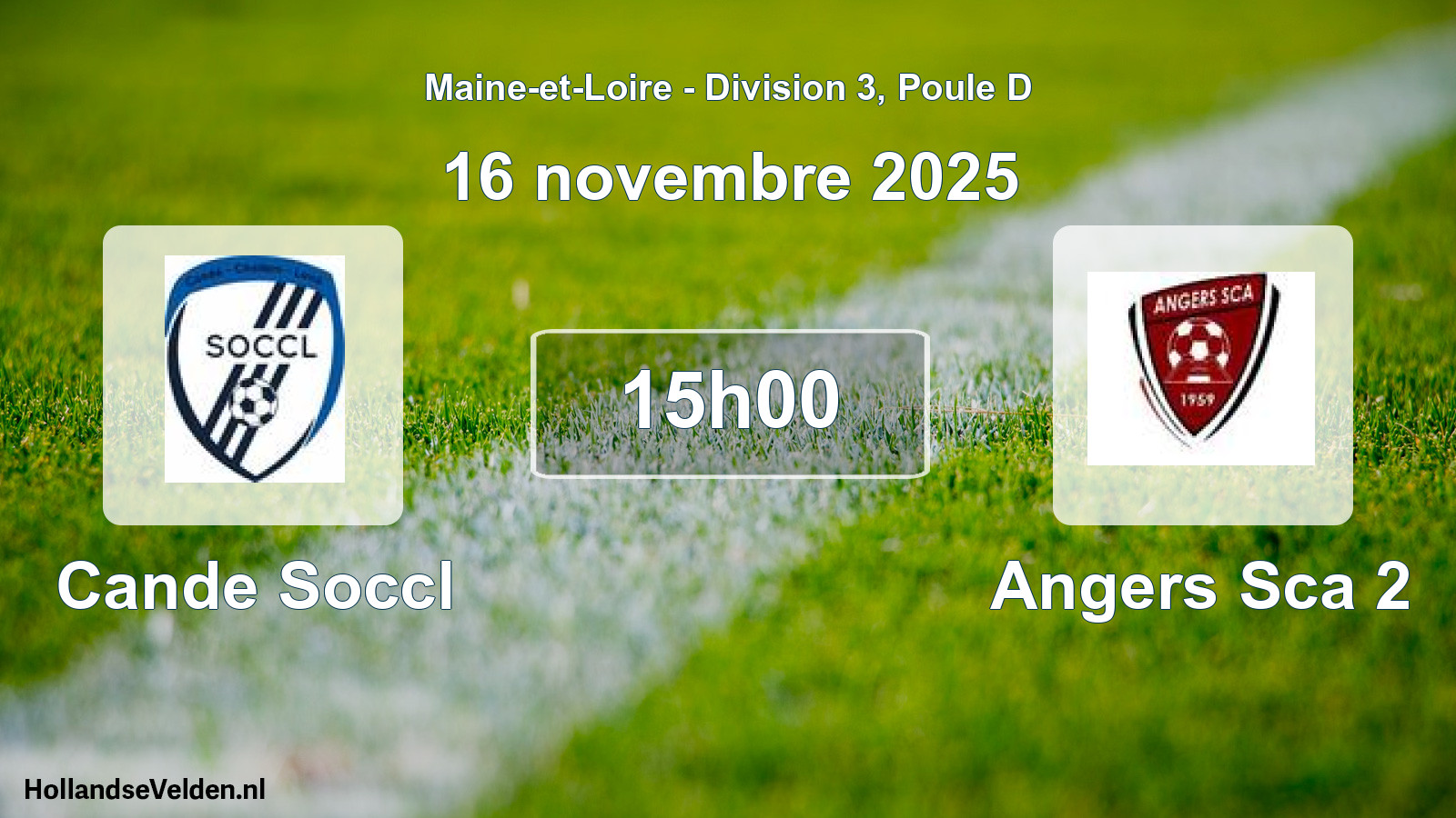 Geplande wedstrijd: Cande Soccl - Angers Sca 2 (16 november 2025)