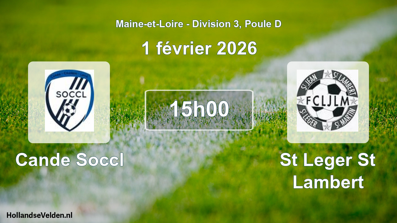 Geplande wedstrijd: Cande Soccl - St Leger St Lambert (1 février 2026)