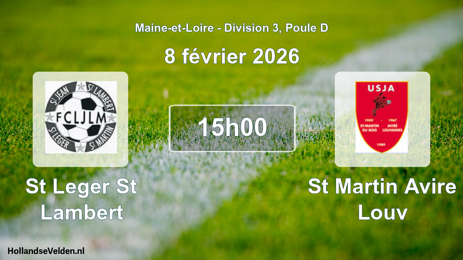 Geplande wedstrijd: St Leger St Lambert - St Martin Avire Louv (8 février 2026)