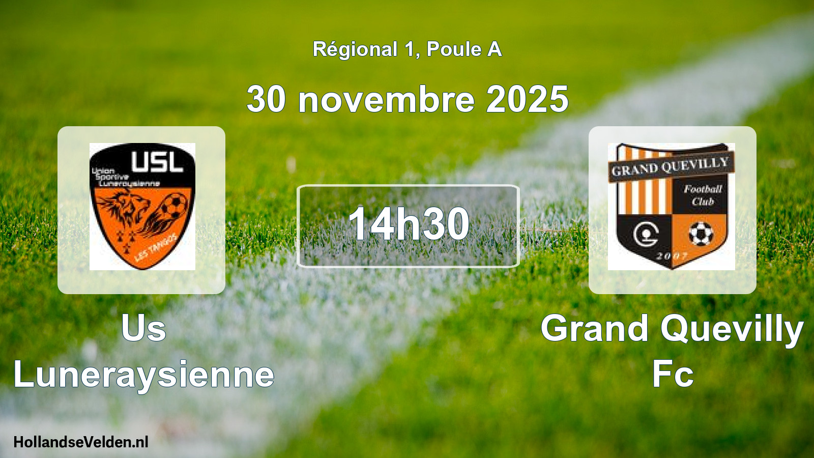 Geplande wedstrijd: Us Luneraysienne - Grand Quevilly Fc (30 november 2025)