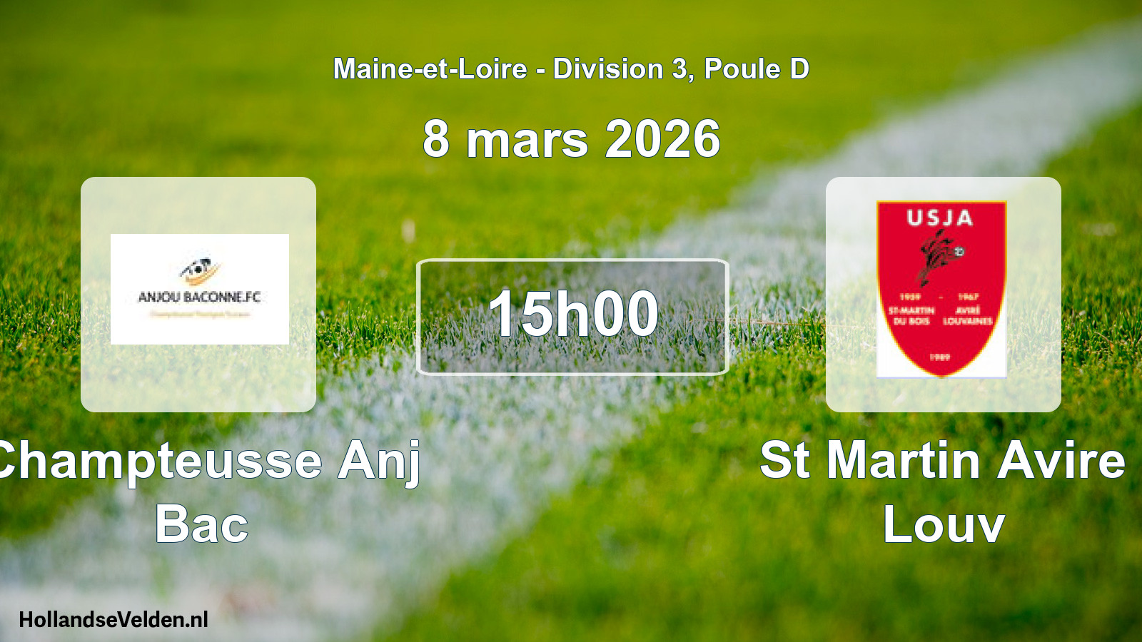Scheduled Match: Champteusse Anj Bac - St Martin Avire Louv (8 March 2026)