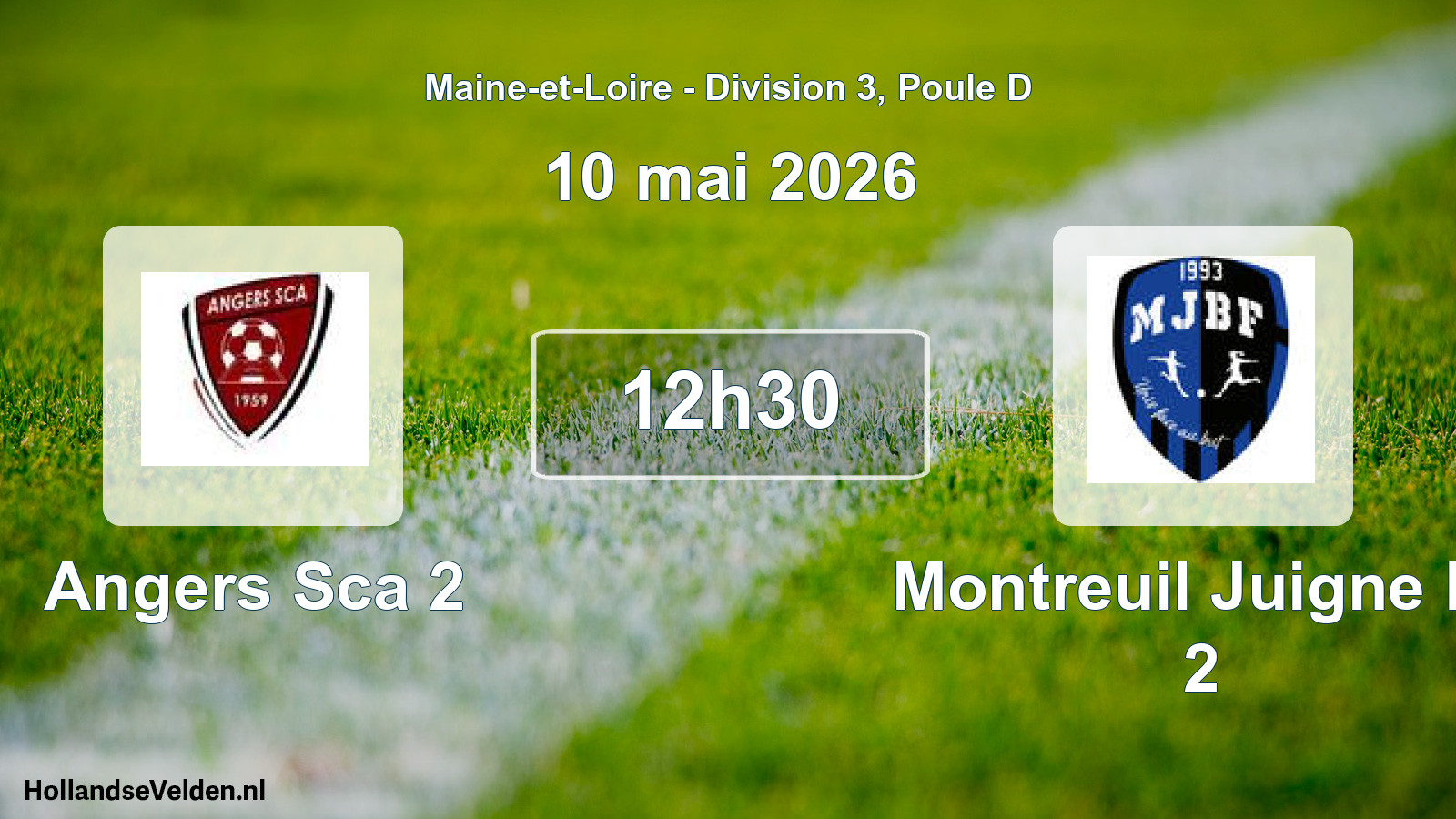 Scheduled Match: Angers Sca 2 - Montreuil Juigne Bf 2 (10 May 2026)