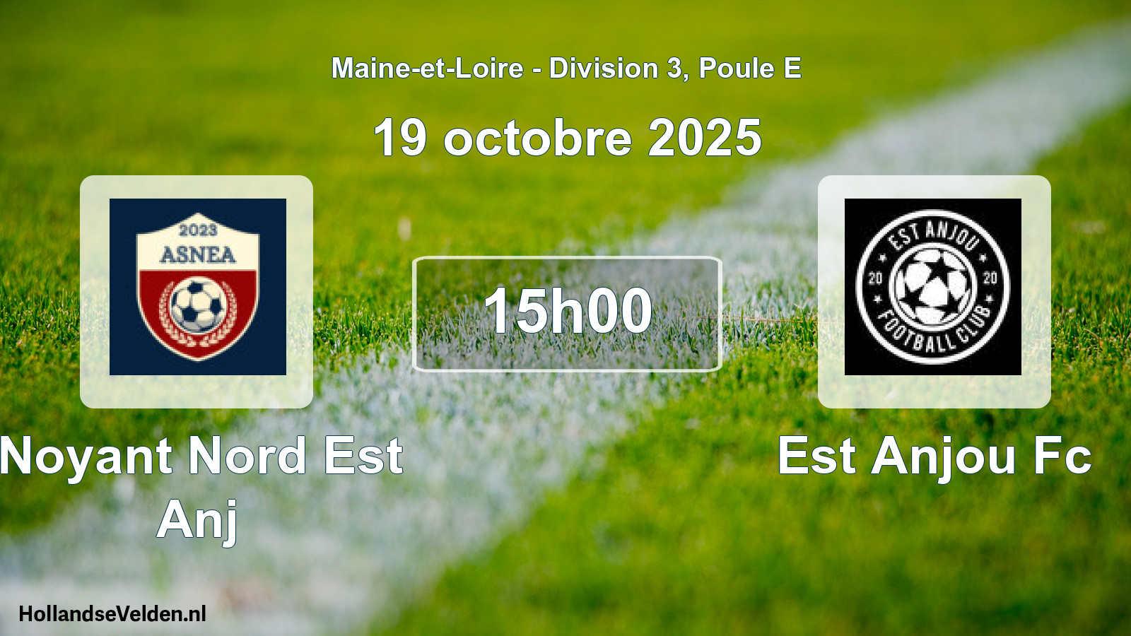 Geplande wedstrijd: Noyant Nord Est Anj - Est Anjou Fc (19 octobre 2025)