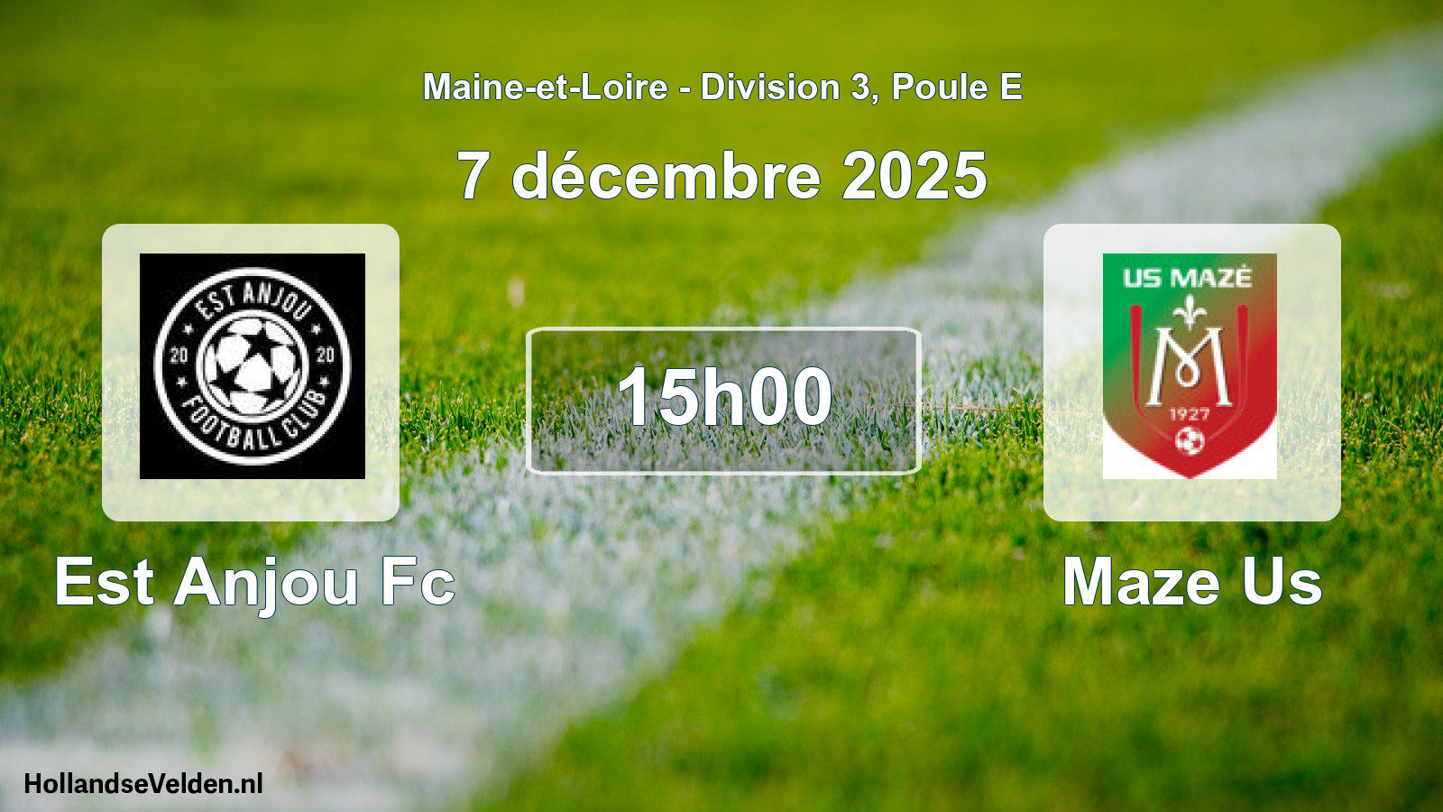 Scheduled Match: Est Anjou Fc - Maze Us (7 December 2025)