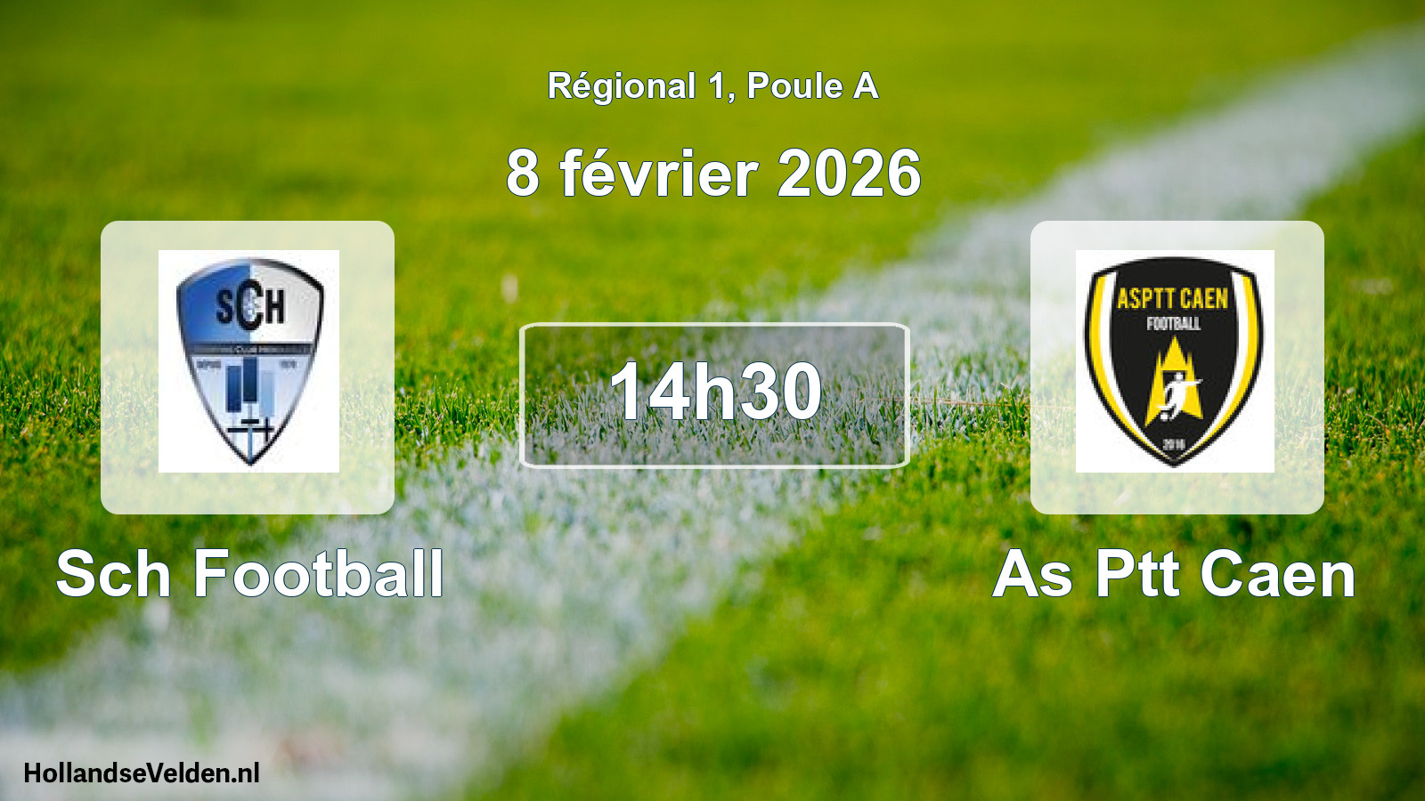 Geplande wedstrijd: Sch Football - As Ptt Caen (8 février 2026)