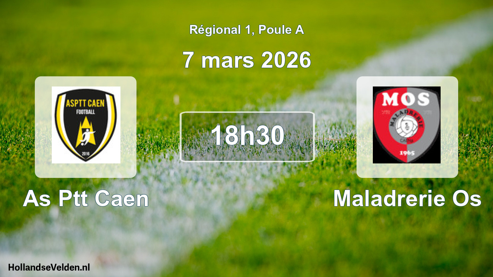 Geplande wedstrijd: As Ptt Caen - Maladrerie Os (7 maart 2026)