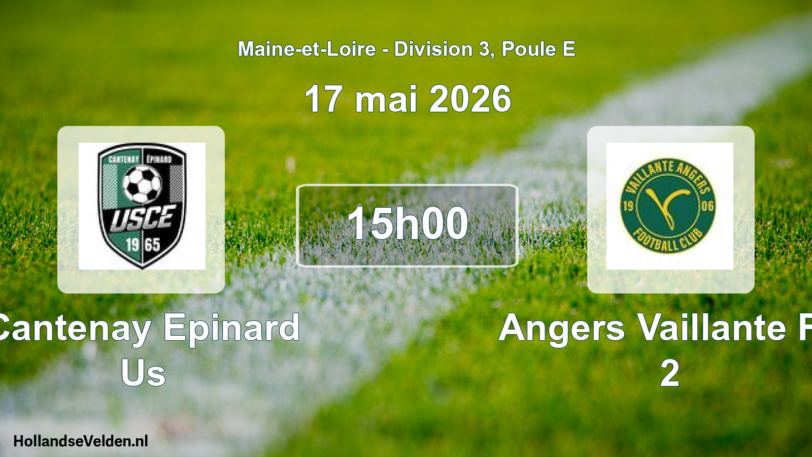 Scheduled Match: Cantenay Epinard Us - Angers Vaillante Fc 2 (17 May 2026)