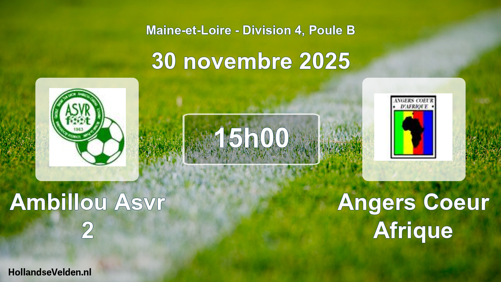 Scheduled Match: Ambillou Asvr 2 - Angers Coeur Afrique (30 November 2025)