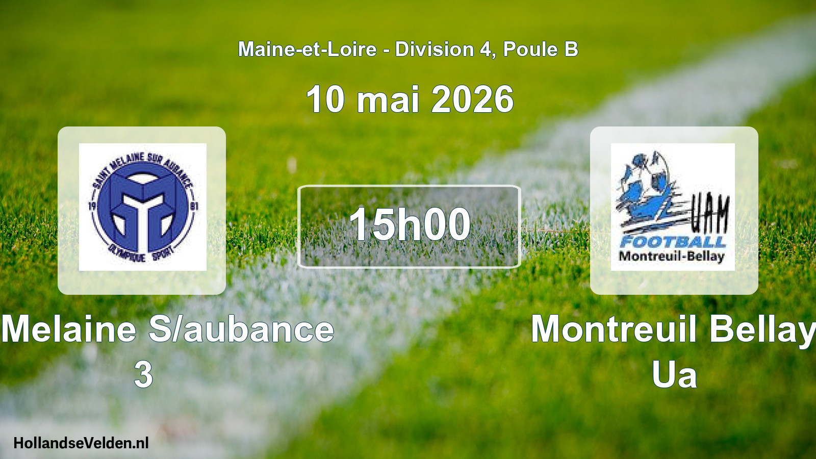 Scheduled Match: St Melaine S/aubance 3 - Montreuil Bellay Ua (10 May 2026)